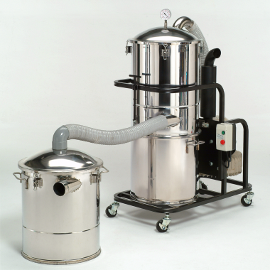 The CS-103 Series is a wet-type dust collector equipped with a dual-stage system combining cyclone centrifugal water mist filtration.