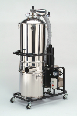 The CS-102 Series mobile pulse dust collector is designed for ultra-fine powder filtration, down to 0.1μm. Equipped with an automatic reverse pulse.