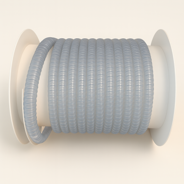 This industrial-grade air hose reel is designed for use in industrial facilities, commercial spaces, and even residential environments.