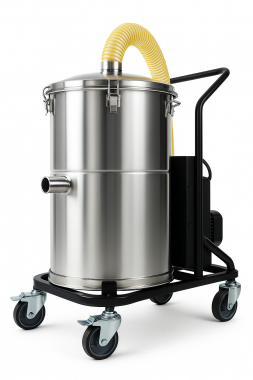 The YC-22 is a compact industrial vacuum cleaner offering strong suction and high-efficiency filtration.